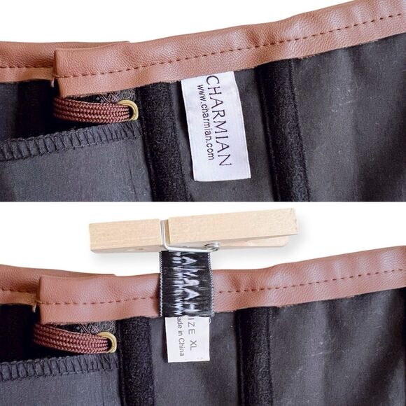 Steampunk Corset Utility Belt Pouch Brown Lace Up Charmian XL Cosplay Festival - Picture 2 of 10